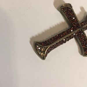 Vintage Jewelry - New with flaws CRYSTAL AVENUE cross necklace.-A3. Vintage Jewelry - New with flaws CRYSTAL AVENUE cross necklace.-A3.